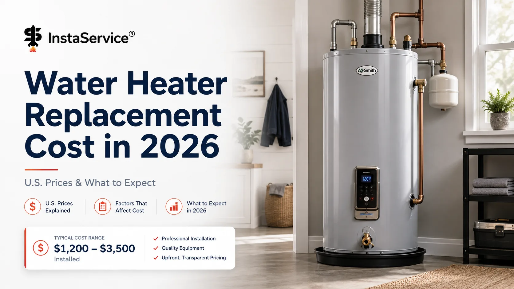 Water Heater Replacement Cost 2026: U.S. Prices & Guide