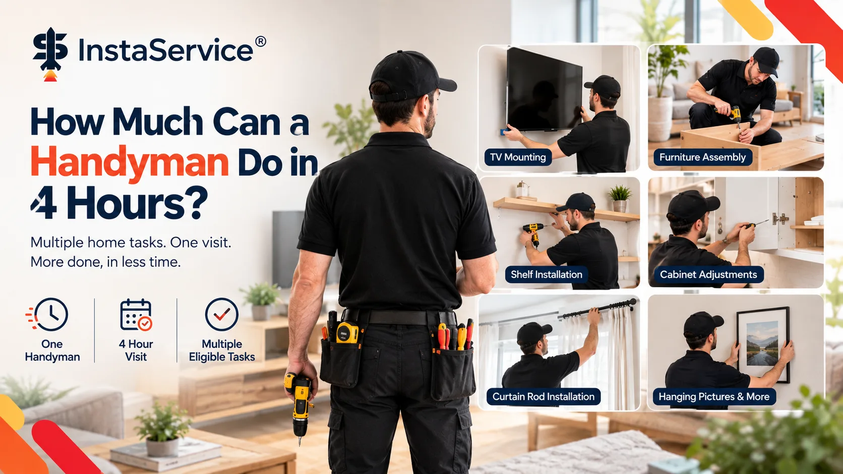 From TV Mounting to Furniture Assembly: What Fits Into 4 Hours Handyman Service?