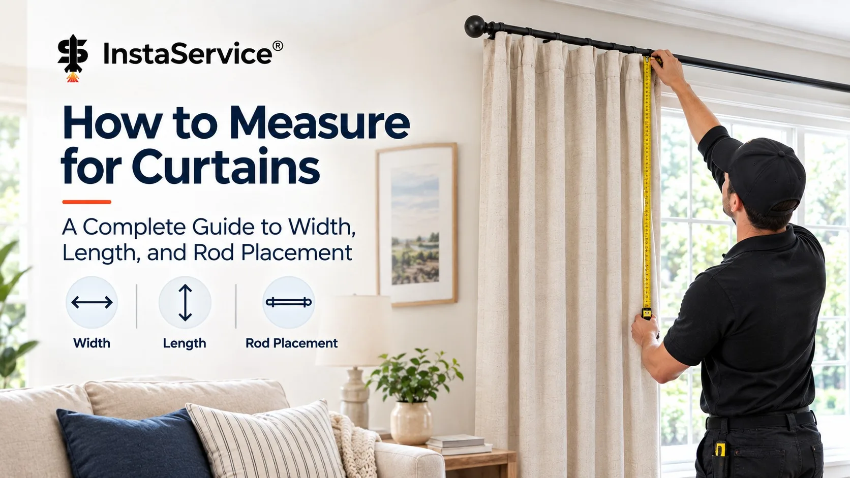 How to Measure for Curtains: Width, Length & Rod Guide